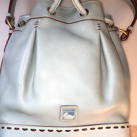 Dooney & Bourke Florentine Drawstring Bag in Pale Blue - Picture 10 of 14